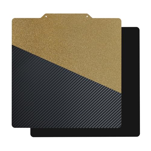 Textured PEI & Smooth PET (Carbon Fiber Pattern) Heat Bed Plate Flexible Print Bed Compatible with Artillery Genius - color: PEI & PET (Carbon Fiber Pattern), size: 220*220mm