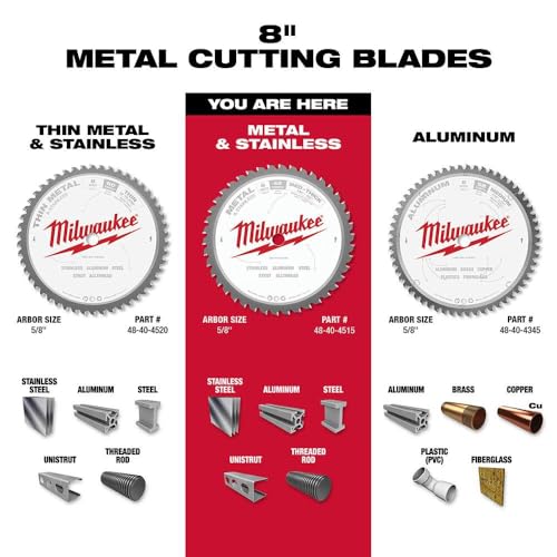 Milwaukee Electric - 8 CIRCULAR SAW METAL CUTTING 50 TEETH BLADE