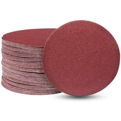 Uenhoy 100 Pcs 3" Sanding Discs 180 Grit Hook Loop for Woodworking - style: 180 Grit