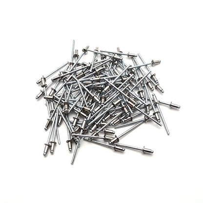 Antrader 100Pcs 1/8" x 1/4" 304 Stainless Steel Blind Rivets Pop Rivets - color: Silver, size: 1/8" x 1/4"