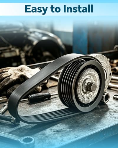180J6 Poly V Belt Fit for Most Industrial Machinery Appliances 6 Ribs Ribbed Belt, Replace 6PJ457
