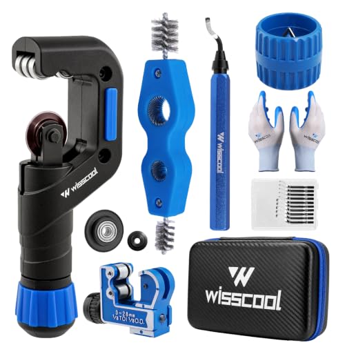 WISSCOOL Tube Cutter Set, 1/8"-2" OD Pipe Cutter Kit 6 in 1 - color: Blue, size: 6 in 1 Set
