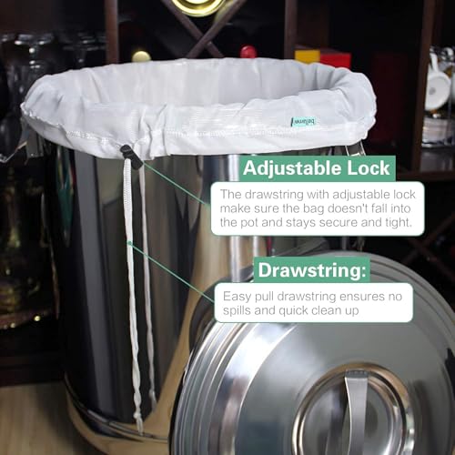 Brew Bag Reusable 4 Pack 22"×26" 250 Micron Fine Mesh Bag for Beer - size: 4 pack-22"×26"