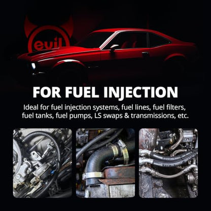 EVIL ENERGY 5/16 Fuel Line Hose 10FT Fuel Injection Hose Transmission Rubber SAE 30R9 300PSI - size: 5/16 10FT