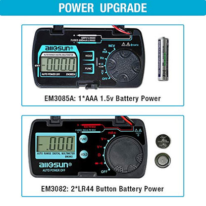 allsun Auto Ranging Pocket Digital Multimeter, AC/DC Voltage NCV Ohm Tester