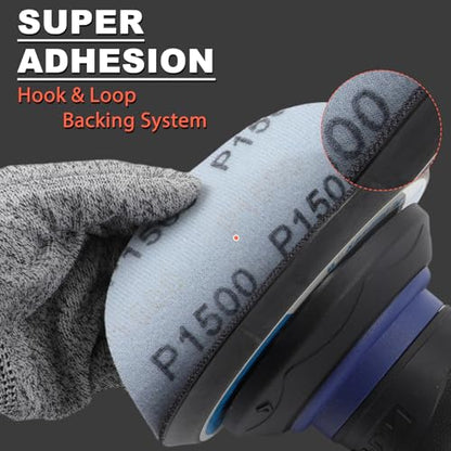 100Pcs 1500 Grit 6 Inch Sanding Discs Hook & Loop