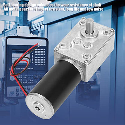 DC Worm Gear Motor, High Torque Speed Reduction Motor 24V - size: 30RPM