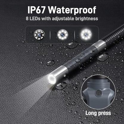 Teslong USB-C Two-Way Articulating Borescope for Home & Auto Inspection