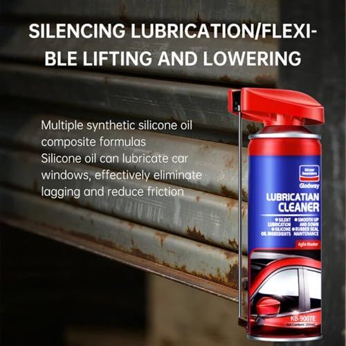 Glodway Specialist Silicone Lubricant Spray,Garage Door Lubricant Oil,with SMART Straw Sprays 2 Ways,for Door Higne,Bike,Sewing Machine,Metal Parts,6.76 OZ,Air Refresher,6 OZ - size: Silicone Lubricant+Air Freshener