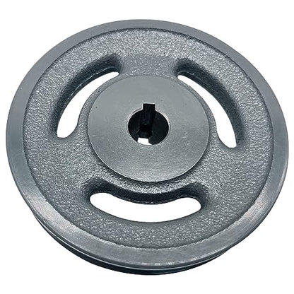 AK44-5/8 v Belt Pulley, 4.25 inch OD, 5/8 Inch Bore,Cast Iron Material, AK Single Groove Mechanical v-Belt Pulleys for "4L" or "A" or "3L" Belts - size: 4.25 inch OD, 5/8 Inch Bore, style: 1 Groove