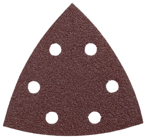 BOSCH SDTR040 Detail Triangle, Hook & Loop Sanding Sheet, Red, 40 Grit, 5-Pack - size: 5 Pack, style: 40 Grit