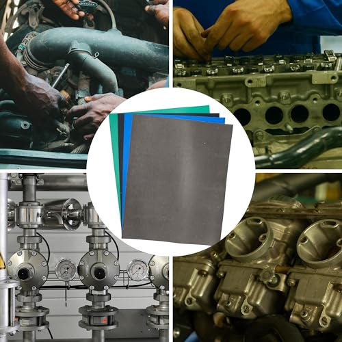 Gasket Making Material Paper Sheet High Temp Pressure Chemical Grade - style: 4 pcs, Mixed