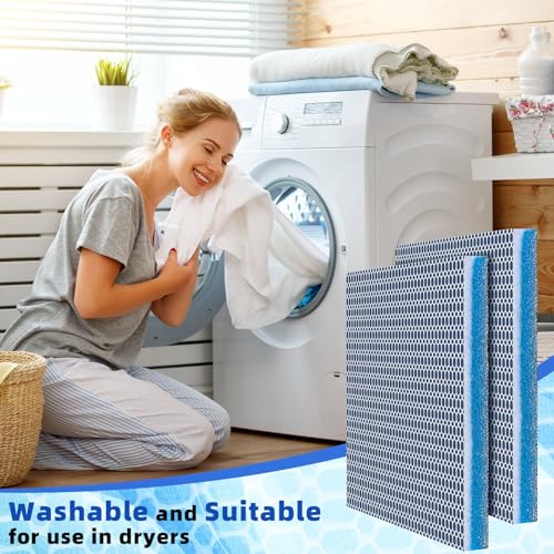 Glooglitter 2 Pieces 8D Washable Air Filter Reusable Replacement Air Filter 30 x 20 Inch Cut to Fit Air Conditioner Filters for Air Conditioning HVAC Furnace Vents