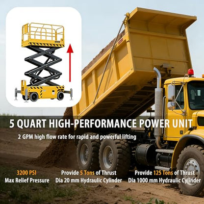 12 Quart Single Acting Hydraulic Pump Hydraulic Power Units 12V DC Hydraulic Pump SAE #6 Connector for Dump Trailer Car Lifting - size: TD-S-YYDLDY-12L