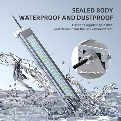 ED Workshop Light, CNC Machine Work Tube Industrial Lighting, LED Work Lamp for Machine Tools and Lathe 110V to 220V Universal (10W) - style: 10W