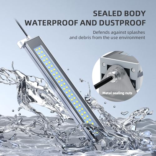 LED Workshop Light, Explosion-Proof Lighting, CNC Machine Work Tube Industrial Lighting, Work Lamp for Machine Tools and Lathe 110V to 220V Universal (40 Watts) - style: 40W