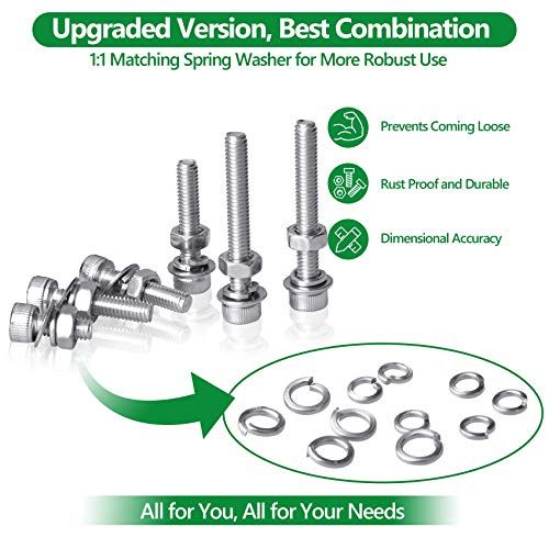 1440PCS Metric Screw Aassortment Kit, 304 Stainless Steel M2 M3 M4 Bolts - size: SS M2 M3 M4 1440pcs 3