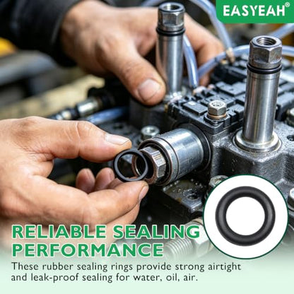 EASYEAH 200Pcs Nitrile Rubber O Rings, 13/64"(5mm) ID, 5/16"(8mm) OD - size: 13/64" ID, 5/16" OD