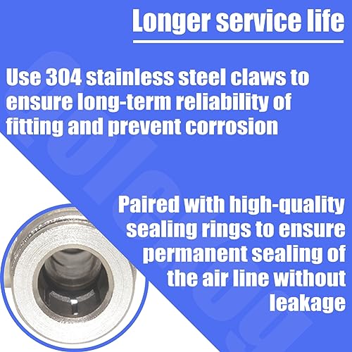 Pneumatic Push To Connect Fittings Heavy Duty Elbow 1/2 inch Tube OD x 1/4" NPT Male Thread Nickel Plated Copper PL-1/2-N2 (5Pcs) - size: 1/2" OD x 1/4" NPT