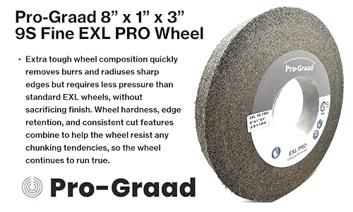 EXL PRO Deburring Wheel 8" x 1" x 3", 9S Fine, 94908 - style: 8" x 1" x 3" 9S Fine