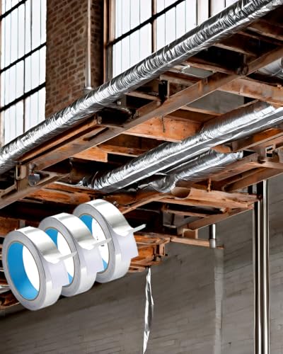 Aluminum Foil Tape 1 inch x 65 feet, 4.0 mil, 3 Rolls