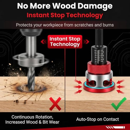 Countersink Drill Bit Set for Woodworking, 7-Piece