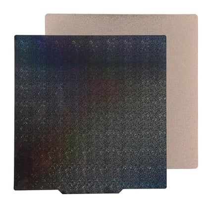 BORDSTRACT Double-Sided Build Plate, PEY Starry Sky + PEI Spray Texture Spring Steel 310x310mm Without Soft Magnetic Base, Hot Bed Platform for K1/K1 Max Model 3D Printers - style: PEY starry sky + PEI spray 310*310mm