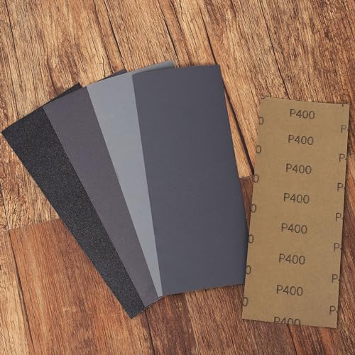Bates- Sandpaper, 90 pcs, 400 to 3000 Grit Sandpaper Assortment, Sand Paper Assortment Pack, Wet Dry Sanding Paper - size: 90 pcs, style: 9 Grits, 400 to 3000