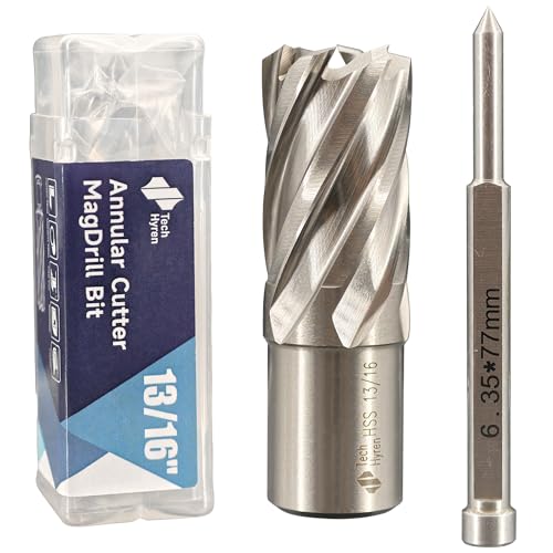 1PC M2 HSS Annular Cutter 13/16" Dia 1" Cutting Depth 3/4" Weldon Shank - size: 1-piece 13/16", style: HSS 1" Cutting Depth