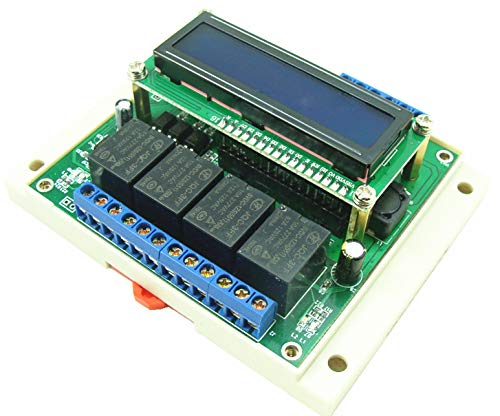 DC 6V 9V 12V 24V 36V 6-40V 4-Channel Programmable Digital Time Relay Timer Controller Delay Switch Module Independent Timing Cycle LCD Display (PTR4-SP)
