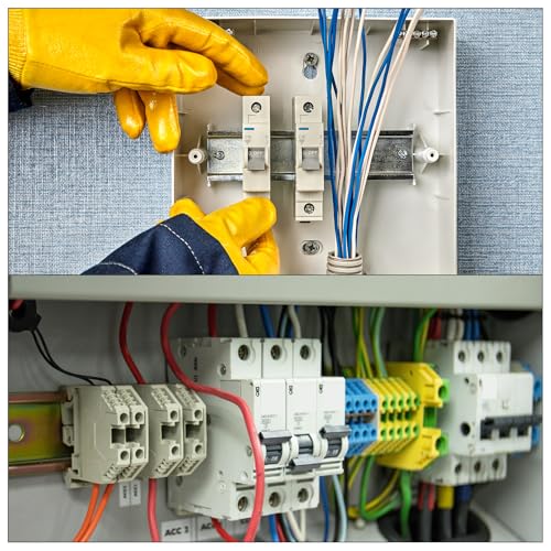 MECCANIXITY 4Pcs Miniature Circuit Breaker 1P 63A AC 110V DZ47-63 DIN Rail Mount Disconnect Switch Circuit Breaker Protection Thermal Magnetic Trip for Short Circuit Protection, Overload Blue - style: 63A