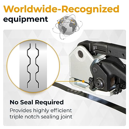 IDL PACKAGING Teknika MUL-16 Heavy Duty Sealless Combination Tool for Steel Strapping, Adjustable for 1/2" and 5/8" Strap Width - size: 1/2-inches