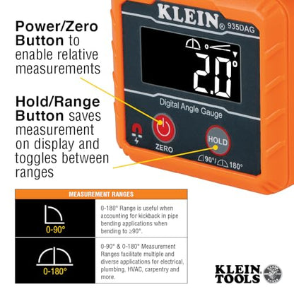 Klein Tools 935DAG Digital Electronic Level and Angle Gauge - style: Gauge / Level