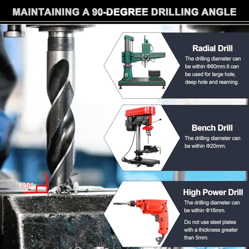 uxcell 25/32" Drill Bit 1/2" Reduced Shank 3-Flat M35 5% Cobalt HSS - size: 25/32" with 1/2" Shank