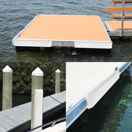 Boat Dock Bumpers for Edge/Piling,Dock Bumpers for Post/Pylon/Straight Edge - style: 1Pack-White