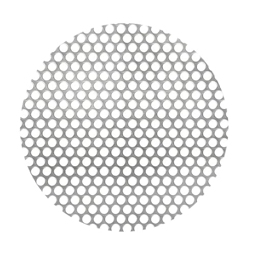 19GA Perforated Stainless Steel Sheet, 0.2" Aperture (About 1/5",5mm), Flue Ventilation, Filtration, Speaker Grille (1pcs 5.9'' Round) - color: 1pcs 5.9'' Round