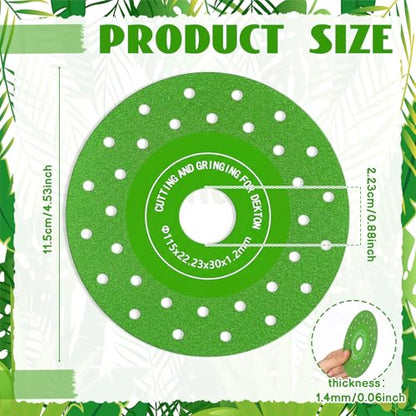 Zhehao 10 Pcs 4.5 Inch Diamond Cutting Discs Tile Cutter Blade, Multi Pore - style: Multi Pore