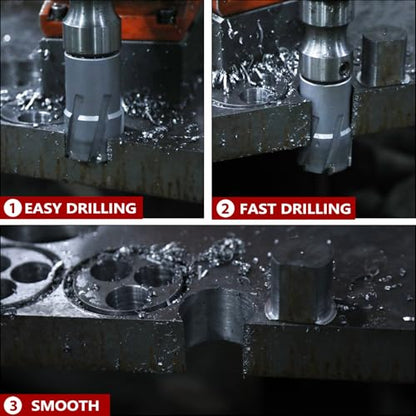 1-1/8" x 2" Annular Cutter with Weldon Shank - size: 1-1/8" diameter, style: 2" depth