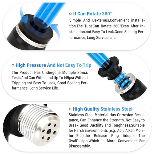 TAILONZ PNEUMATIC 3 Pack SL-3/8-N3 Push to Connect Air Line Fitting Air Flow Control Valve 3/8 Inch od 3/8 Inch Npt Elbow 90 Degree Air Speed Control Valve Fitting Push Lock - size: 3/8"OD3/8"NPT