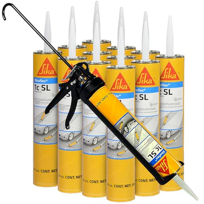 Sikaflex 1c SL Self Leveling Sealant 10 oz Limestone, Pack of 12 - style: 12 Pack, Gun