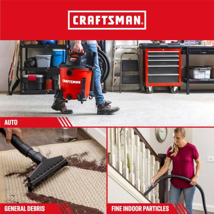 CRAFTSMAN CMXZVBE39970 Genuine 6-10 Gal. Wet Dry Vac Dust Collection Bags - style: 6-10 Gallon Fine Dust