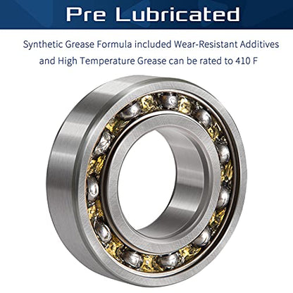 10 Pack 6205-2RS Double Rubber Seal Bearing 25x52x15mm,Pre Lubricated,Stable Performance,Cost Effective, Deep Groove Ball Bearings