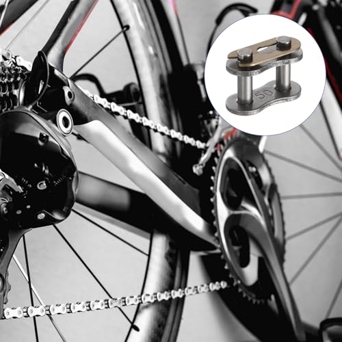uxcell 10 Pcs #50 Chain Master Connect Links 20.7mm Pitch, Carbon Steel Roller Chain Connector Links, Master Link Replacement for Bike Bicycle Go Kart - size: #50