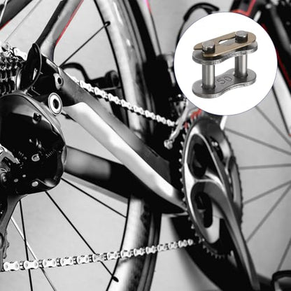 uxcell 10 Pcs #50 Chain Master Connect Links 20.7mm Pitch, Carbon Steel Roller Chain Connector Links, Master Link Replacement for Bike Bicycle Go Kart - size: #50