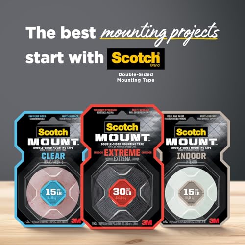 Scotch-Mount Heavy Duty Double-Sided Mounting Tape, Black, 1 Roll