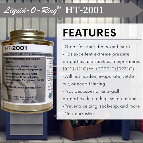HT-2001 High-Temp Anti-Seize Lubricant - 2000°F Rated (8oz)