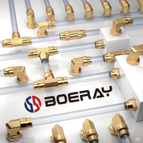 25PCS 1/4" 3/8" Brass Dot Air Line Fittings Kit, Straight Union Kit - size: 1/4" + 3/8"