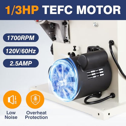 Band Saw, Portable 9-Inch Bandsaw for Woodworking, 2526 FPM Benchtop, 1/3 HP(output), 120 V 2.5-Amp Motor, Band Saws with Cast-Aluminum Worktable with Scale, Steel Bandsaws with Miter Gaug - size: 9inch