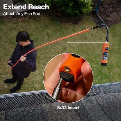 Klein Tools ET30 Wireless Inspection Camera, 1080P High Resolution Borescope with Light, Wi-Fi Enabled for iPhone and Android, Drain Plumbing Diagnosis, Fish Rod Compatible