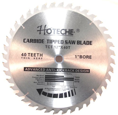 3PC Carbide Tipped Saw Blade 12” x 40T